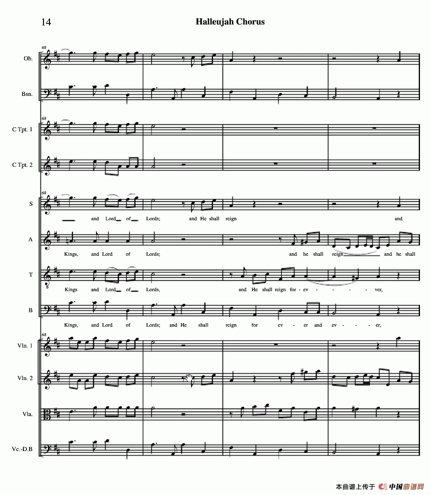 哈利路亚总谱11-19（Halleujah Chorus）