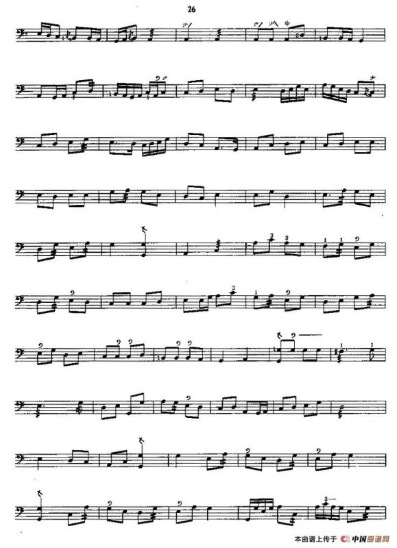 合欢令（三弦、五线谱）