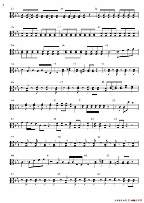 老司机（管弦乐队分谱—弦乐部分）