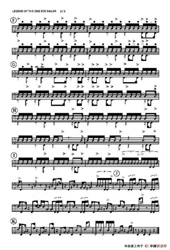 Steve Gadd - crazy army（鼓谱）