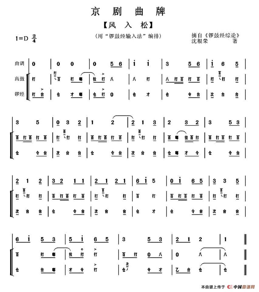 风入松（京剧曲牌）