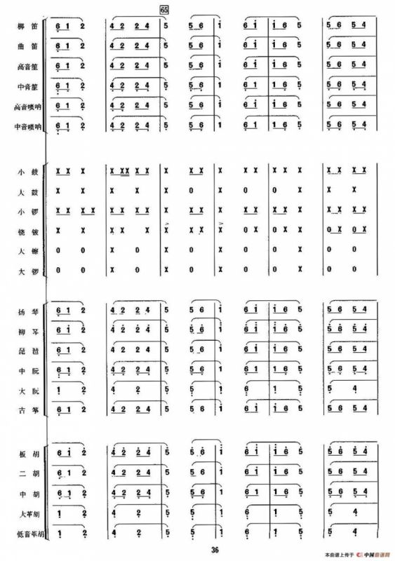 金蛇狂舞（民乐合奏总谱、周仲康配器版）
