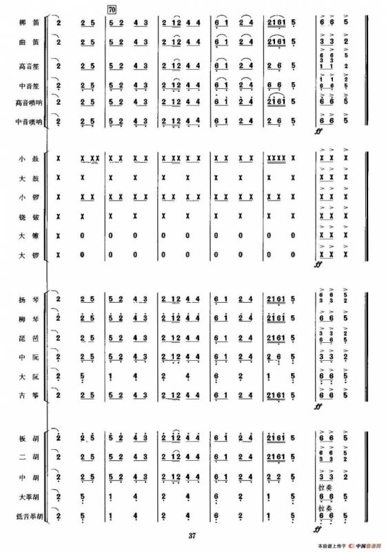 金蛇狂舞（民乐合奏总谱、周仲康配器版）
