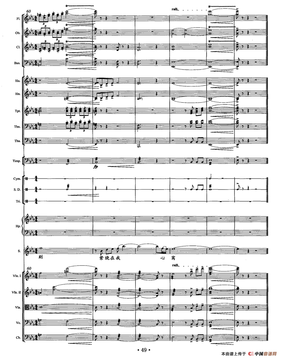 乡音乡情（独唱+乐队伴奏总谱）