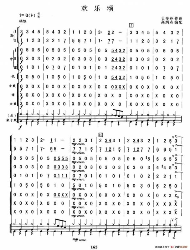 欢乐颂（总谱）