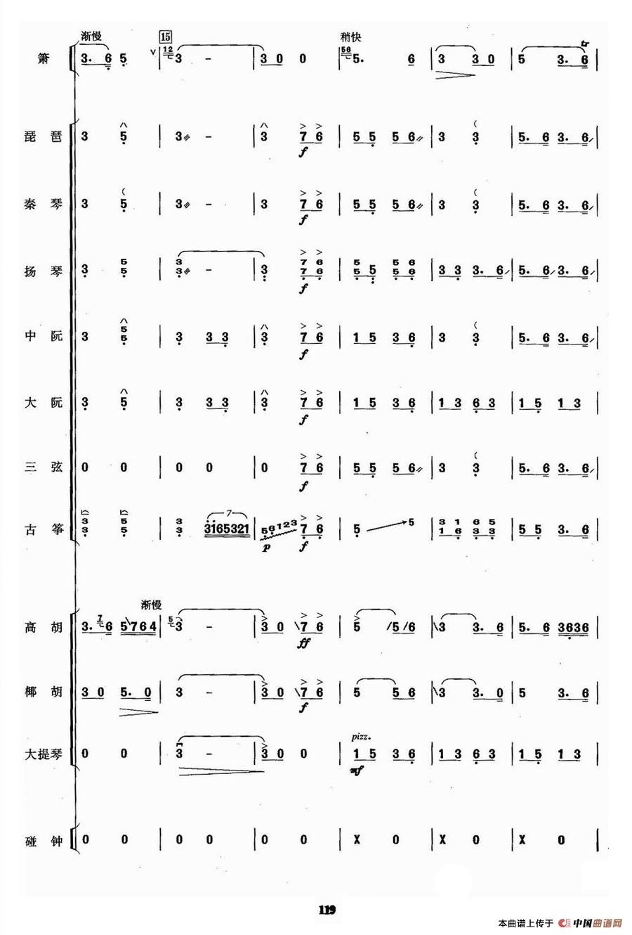 双声恨（民乐合奏总谱）