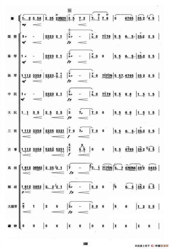 双声恨（民乐合奏总谱）
