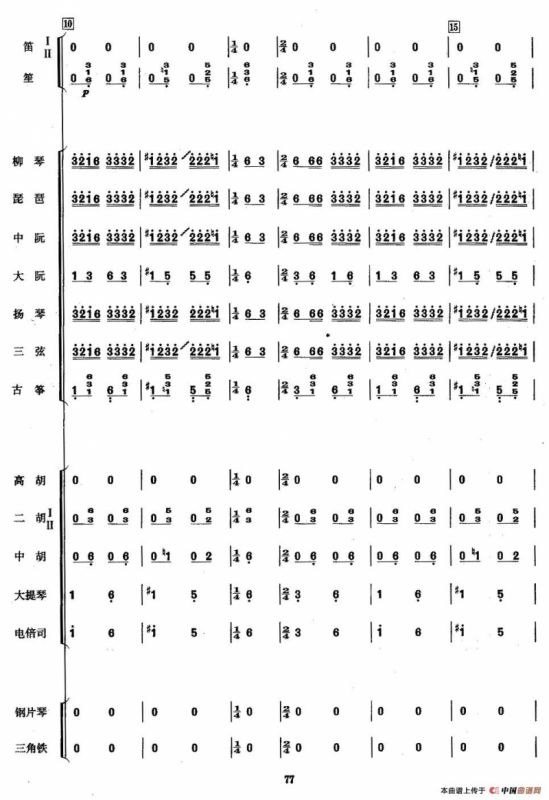 赶花会（总谱）