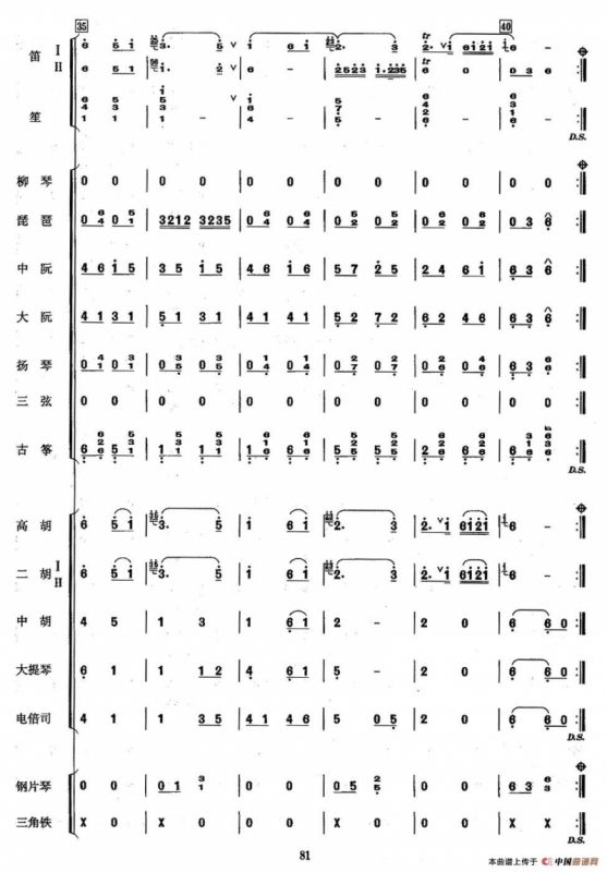 赶花会（总谱）