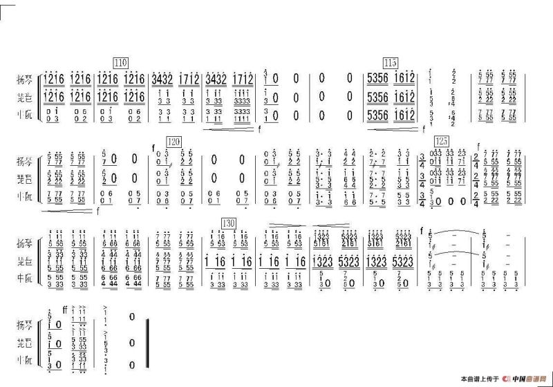 沿着社会主义大道奔前方（民乐合奏总谱）