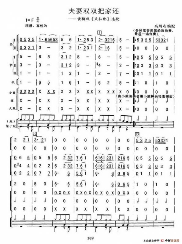 夫妻双双把家还（总谱）