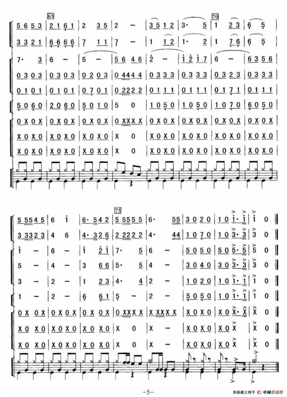 人民军队忠于党（总谱）