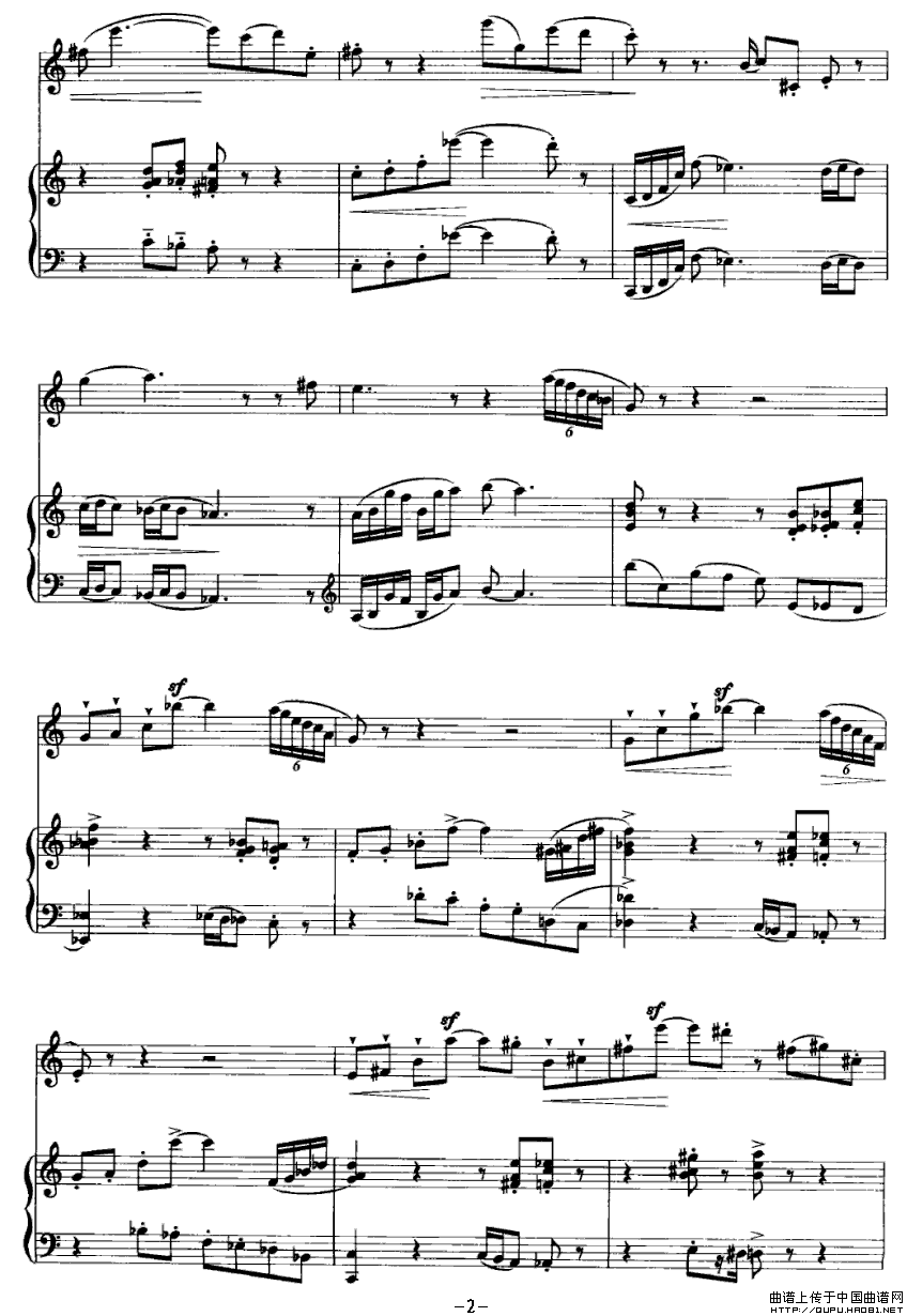 谐谑曲（单簧管+钢琴）