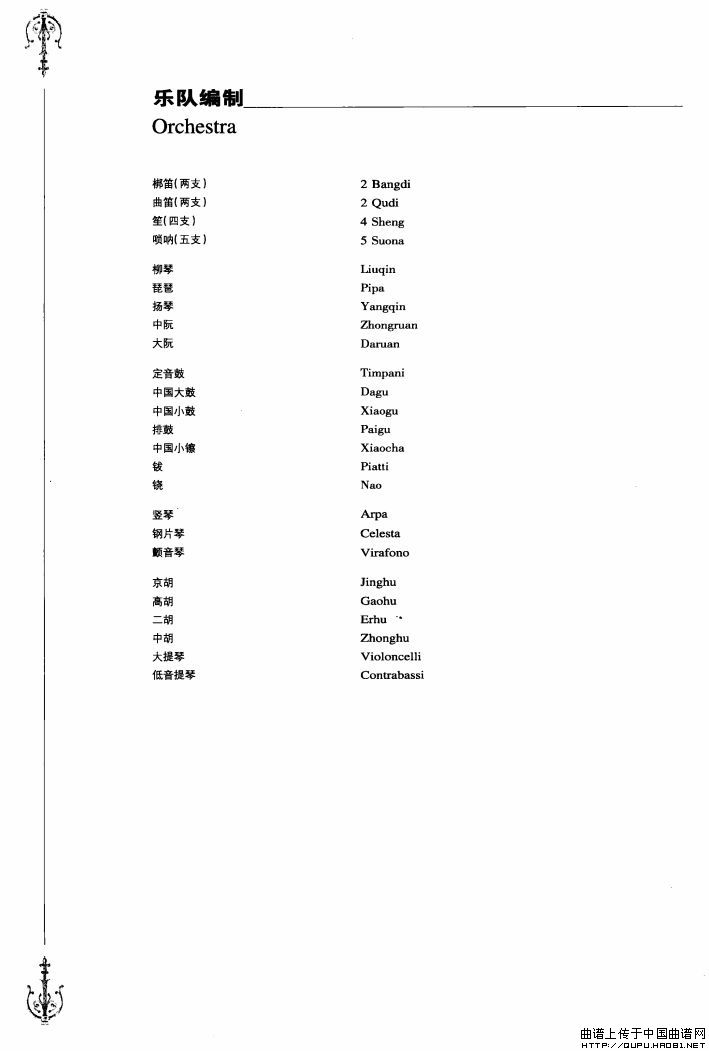 庆典序曲（民族管弦乐队总谱）