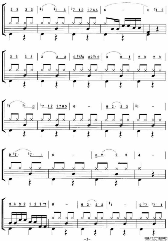 西班牙斗牛士（摇滚乐鼓谱）