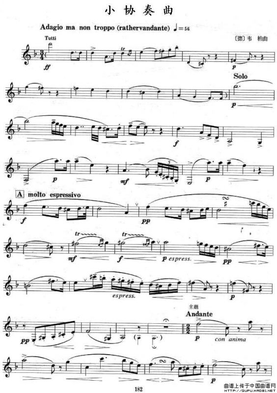 小协奏曲（单簧管）