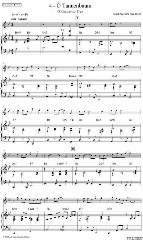 Christams tree（圣诞树）（单簧管+钢琴）