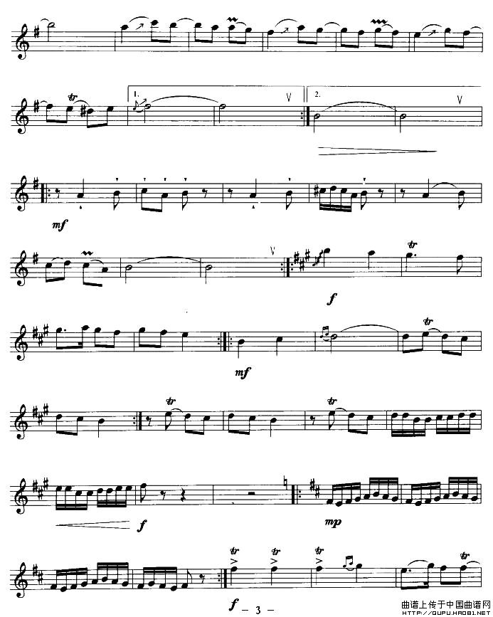 美丽的沙力库力（竖笛）