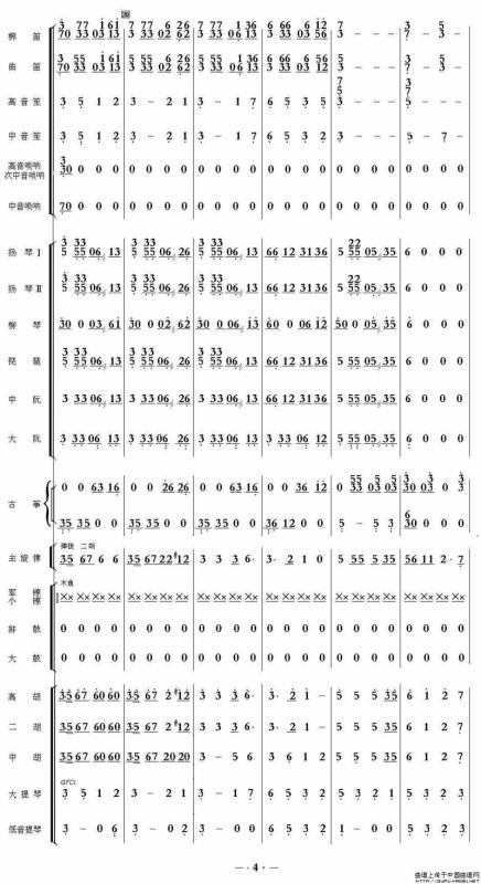 好日子（民乐合奏总谱、简谱）