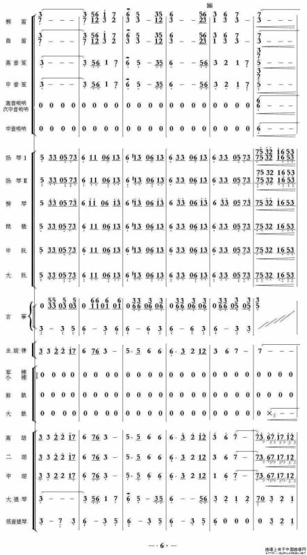 好日子（民乐合奏总谱、简谱）