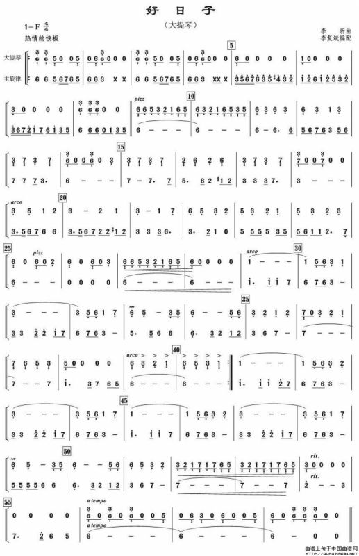 好日子（民乐合奏分谱）