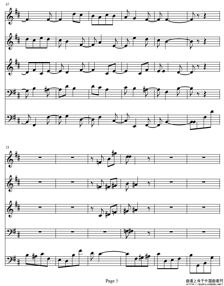 b小调单簧管与弦乐五重奏