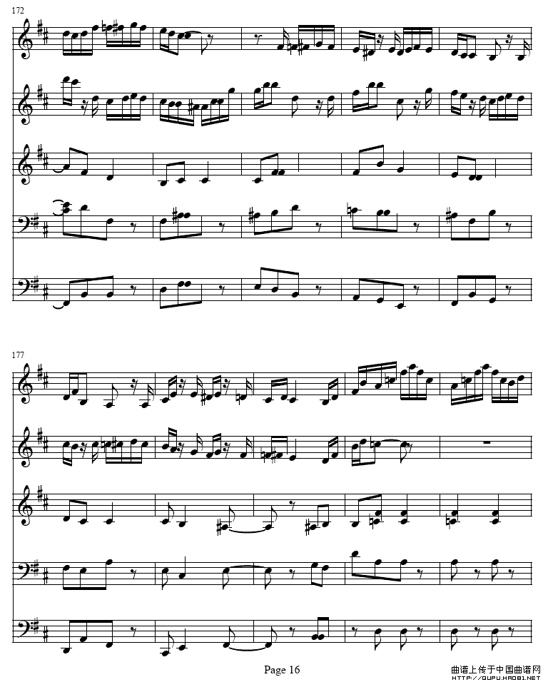 b小调单簧管与弦乐五重奏