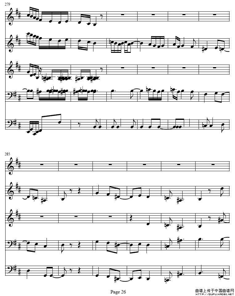 b小调单簧管与弦乐五重奏