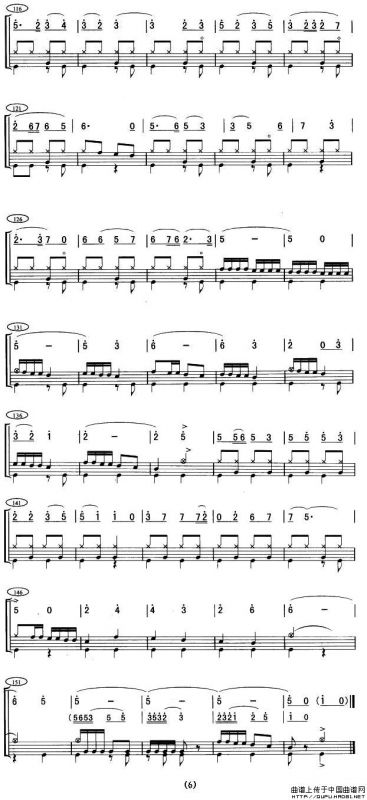 在希望的田野上（架子鼓谱）