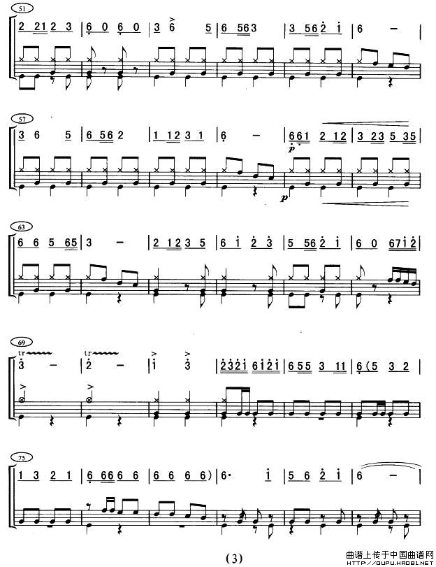 草原小骑兵（架子鼓谱）