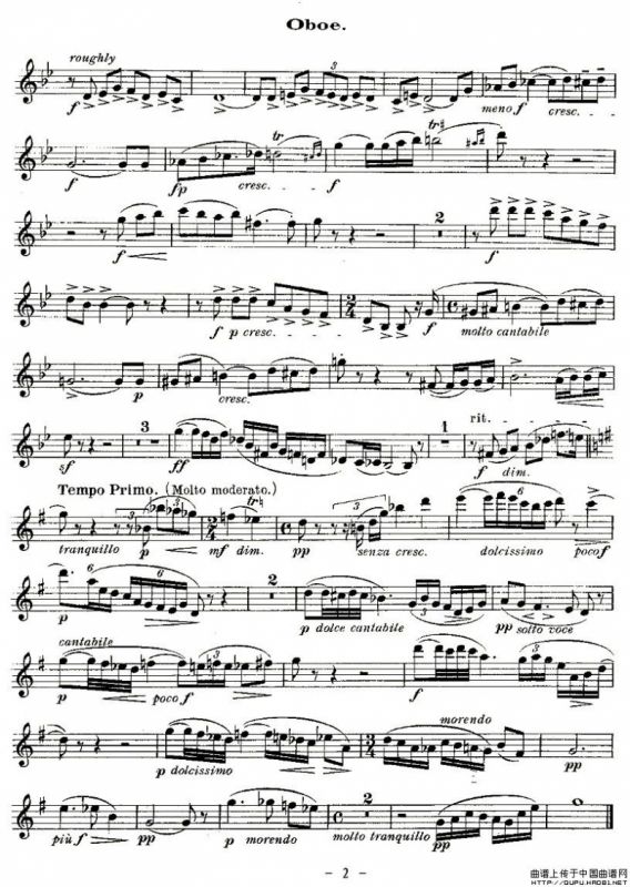 QUINTET.No1.（双簧管+弦乐五重奏、双簧管分谱）