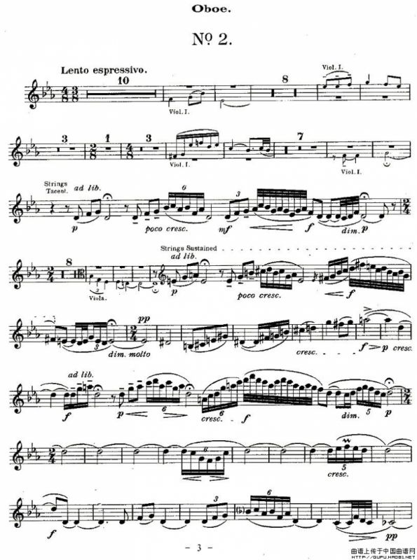 QUINTET.No1.（双簧管+弦乐五重奏、双簧管分谱）