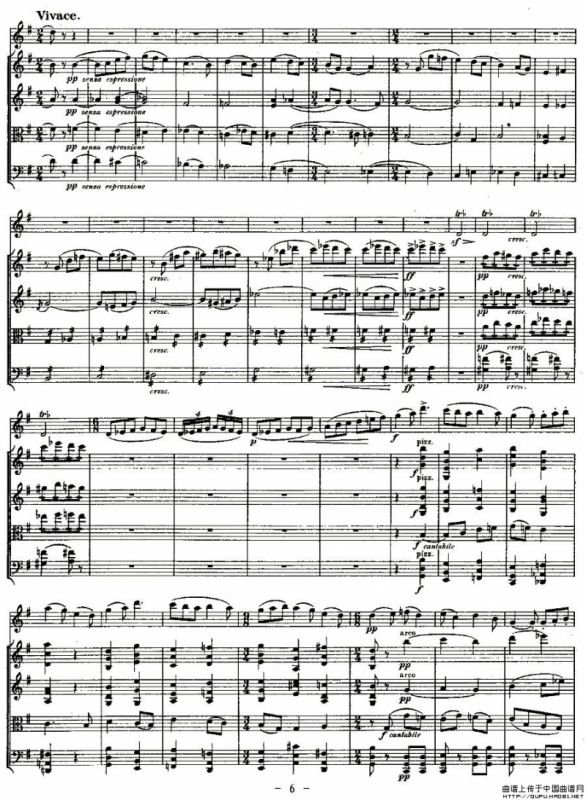 QUINTET.No3.（双簧管+弦乐五重奏第三乐章、总谱）