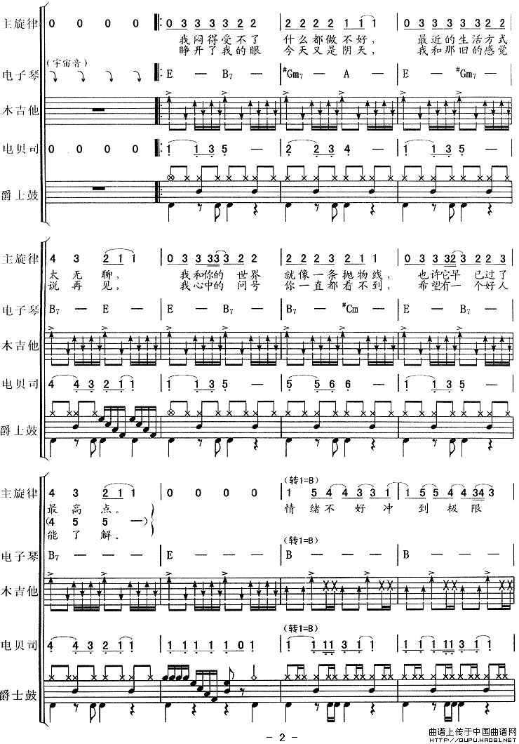 零缺点（乐队总谱）