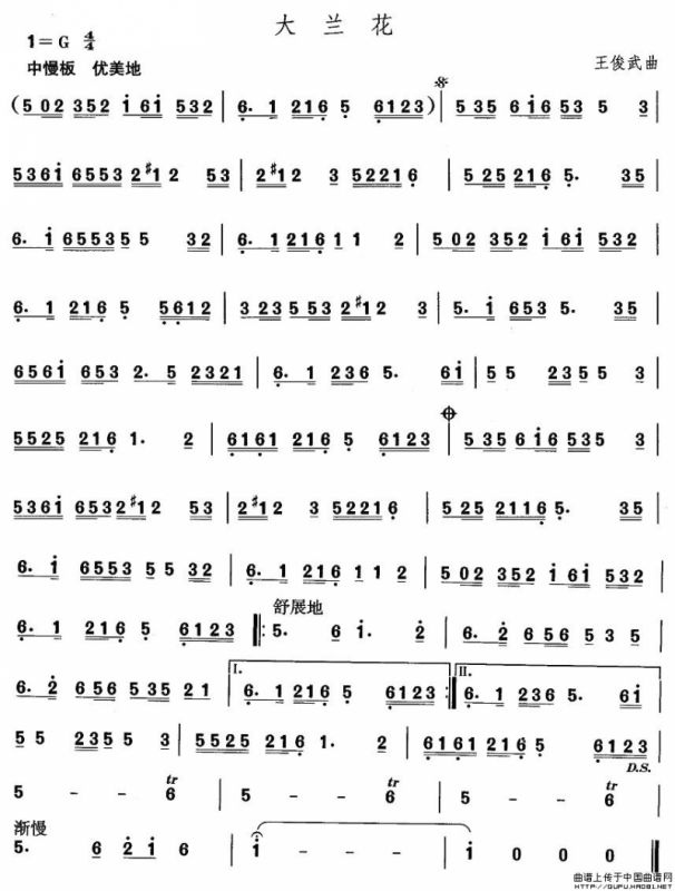 中国民族民间舞曲选（五)安徽花鼓灯：大兰）