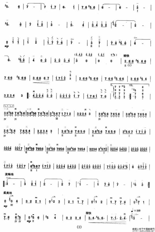 柳琴考级曲目十级：塔吉克舞曲