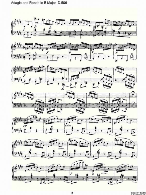 Adagio and Rondo in E Major D.506（E大调柔板回旋曲 D.506）
