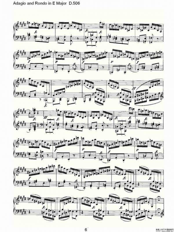 Adagio and Rondo in E Major D.506（E大调柔板回旋曲 D.506）