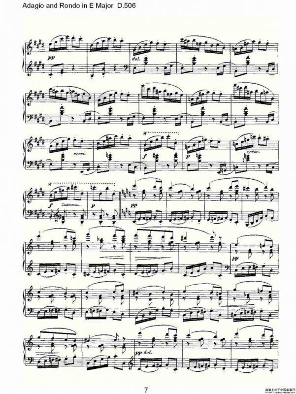Adagio and Rondo in E Major D.506（E大调柔板回旋曲 D.506）