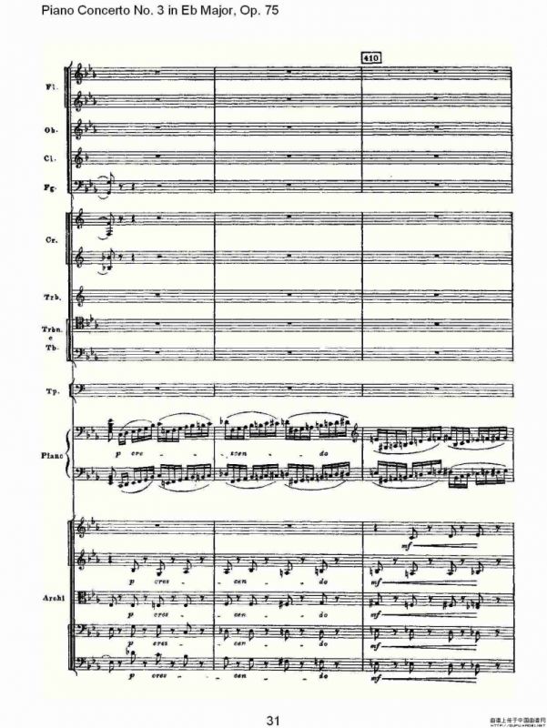 Piano Concerto No.3 in Eb Major, Op.75（Eb大调第三钢琴协奏）