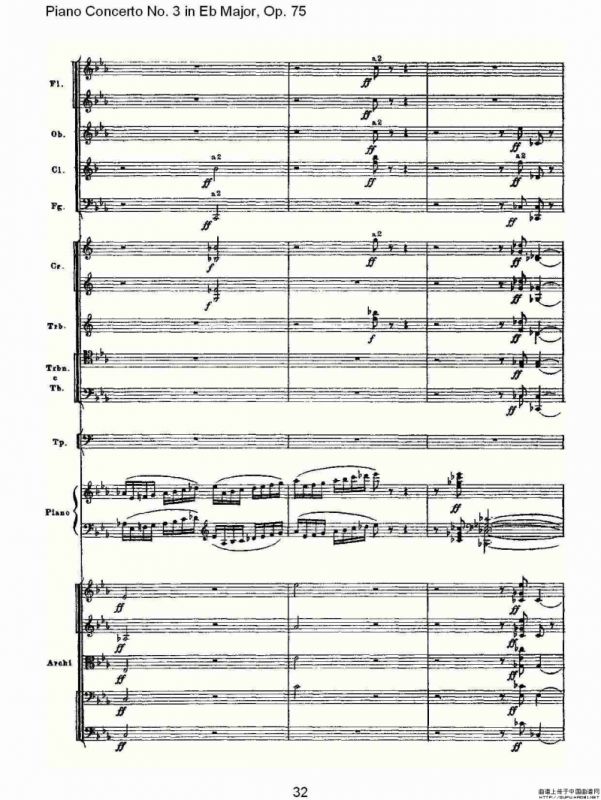 Piano Concerto No.3 in Eb Major, Op.75（Eb大调第三钢琴协奏）