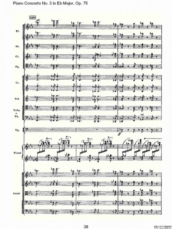 Piano Concerto No.3 in Eb Major, Op.75（Eb大调第三钢琴协奏）