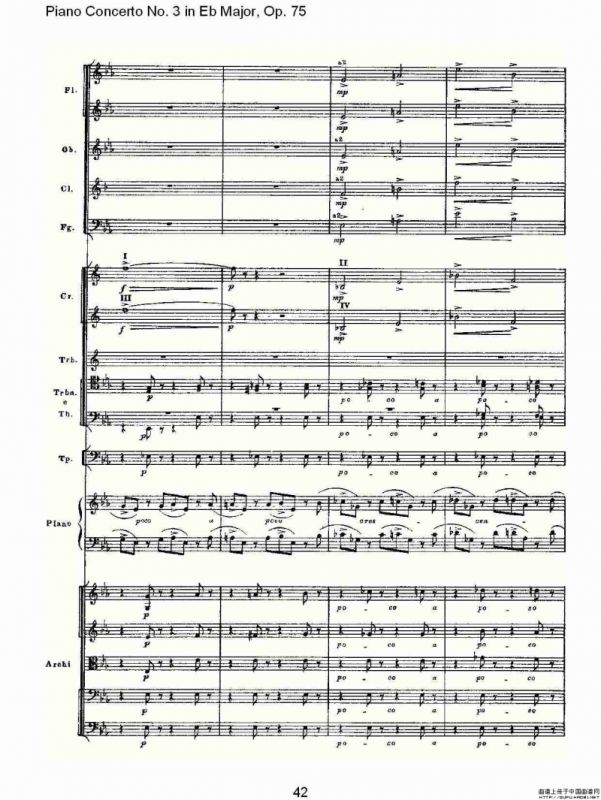 Piano Concerto No.3 in Eb Major, Op.75（Eb大调第三钢琴协奏）