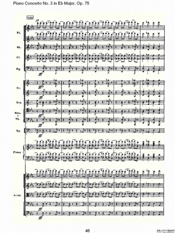 Piano Concerto No.3 in Eb Major, Op.75（Eb大调第三钢琴协奏）