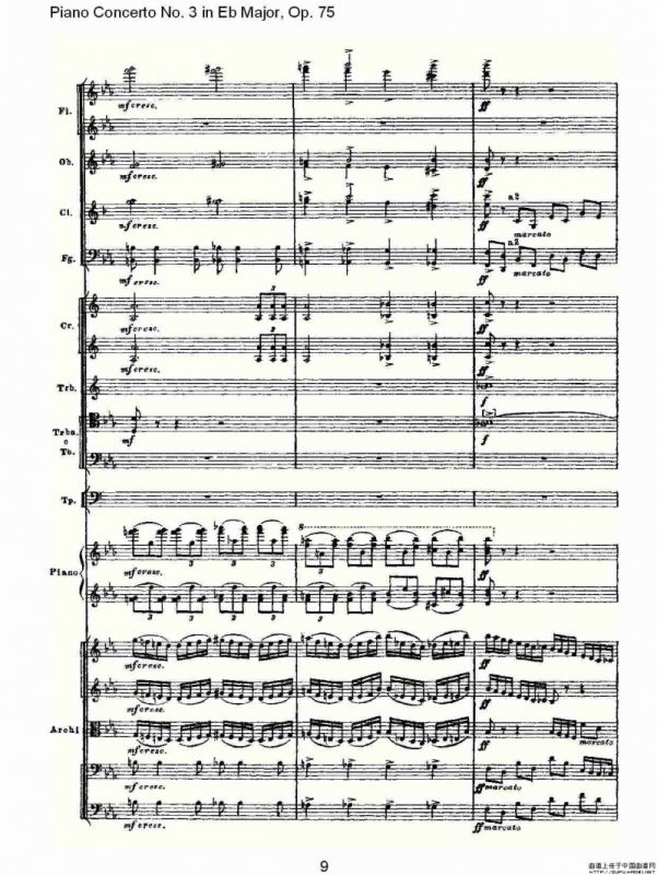 Piano Concerto No.3 in Eb Major,Op.75（Eb大调第三钢琴协奏曲）