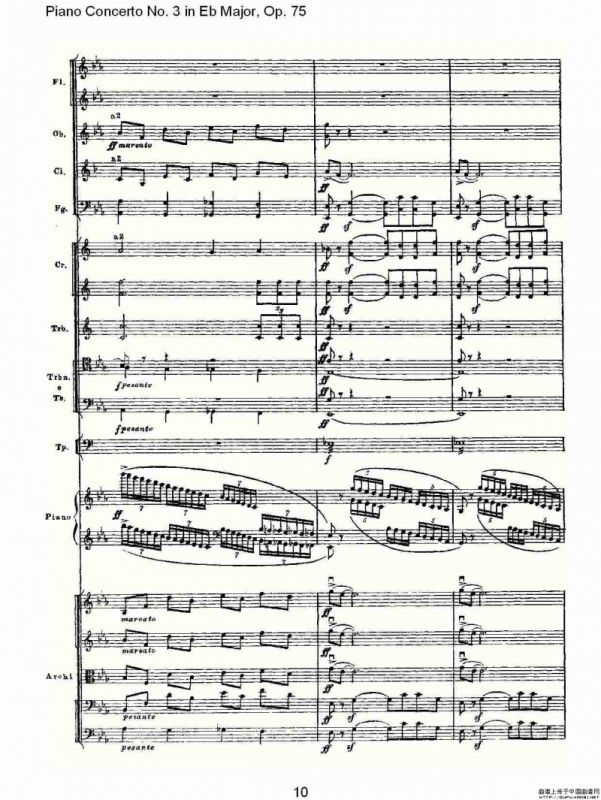 Piano Concerto No.3 in Eb Major,Op.75（Eb大调第三钢琴协奏曲）