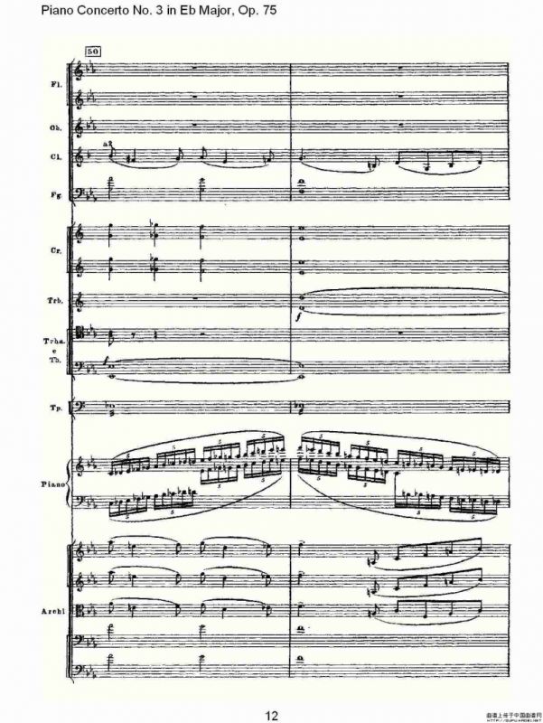 Piano Concerto No.3 in Eb Major,Op.75（Eb大调第三钢琴协奏曲）