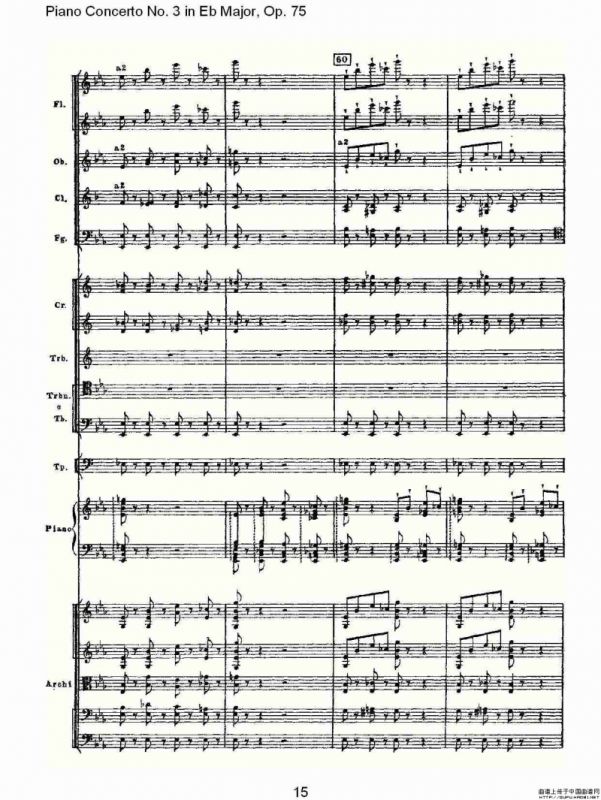 Piano Concerto No.3 in Eb Major,Op.75（Eb大调第三钢琴协奏曲）