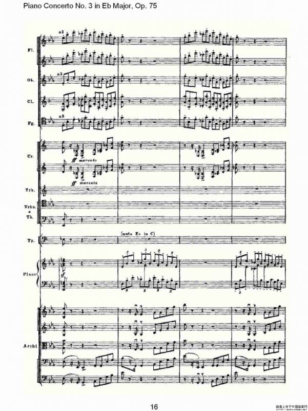 Piano Concerto No.3 in Eb Major,Op.75（Eb大调第三钢琴协奏曲）