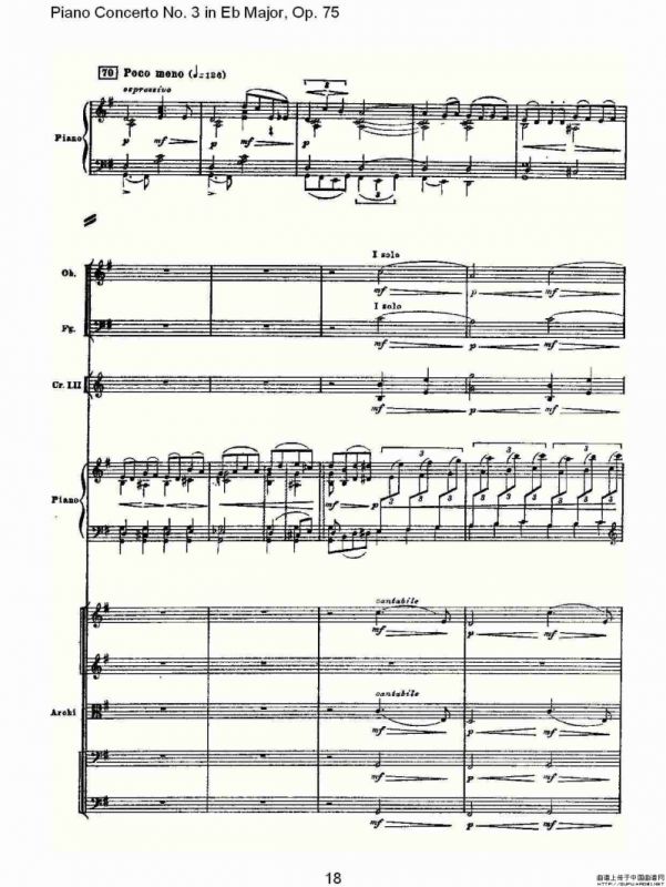 Piano Concerto No.3 in Eb Major,Op.75（Eb大调第三钢琴协奏曲）